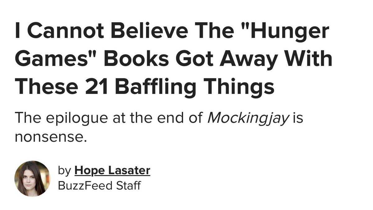 cassbeewrites's tweet photo. publicly calling for an end to buzzfeed journalism. imagine missing the point of the hunger games this badly https://t.co/eYJlJ2VoEz