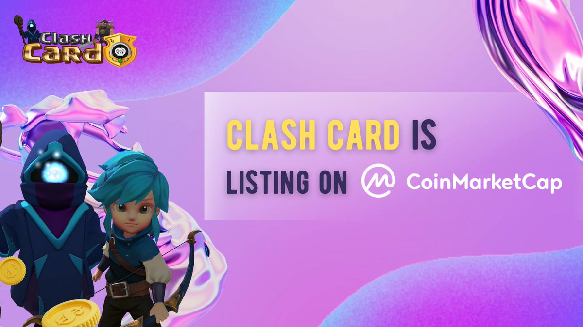 ClashCardio's tweet photo. #Clashcard listing application on @CoinMarketCap
 submitted.

RT &amp; Share 

💥24h volume:$50k
💥Pooled Clash: 2.31M
💥Total tx: 14.91K

💰Trade:https://t.co/qkeBnduOVM

#Clashcard #Clash #Coinmarketcap #Coingecko #BNB #BSC #Pancakeswap https://t.co/sQONSqwWFt