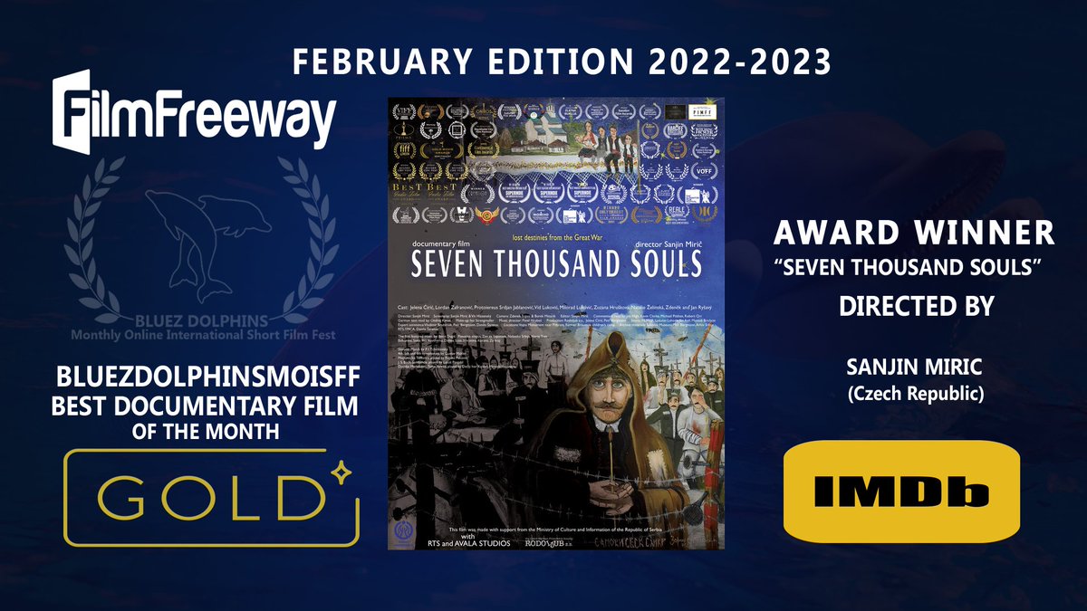 BLUEZ DOLPHINS - MONTHLY ONLINE INTERNATIONAL SHORT FILM FEST: WINNERS OF FEBRUARY EDITION 2022-2023.
Congratulations!!!!