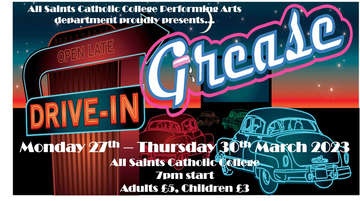 ONLY 15 DAYS UNTIL SHOWTIME!!! Tickets on sale NOW - available from the school office, Mrs Millington, on ParentPay or on the door. <a href="/allsaintsccduk/">All Saints CC</a>