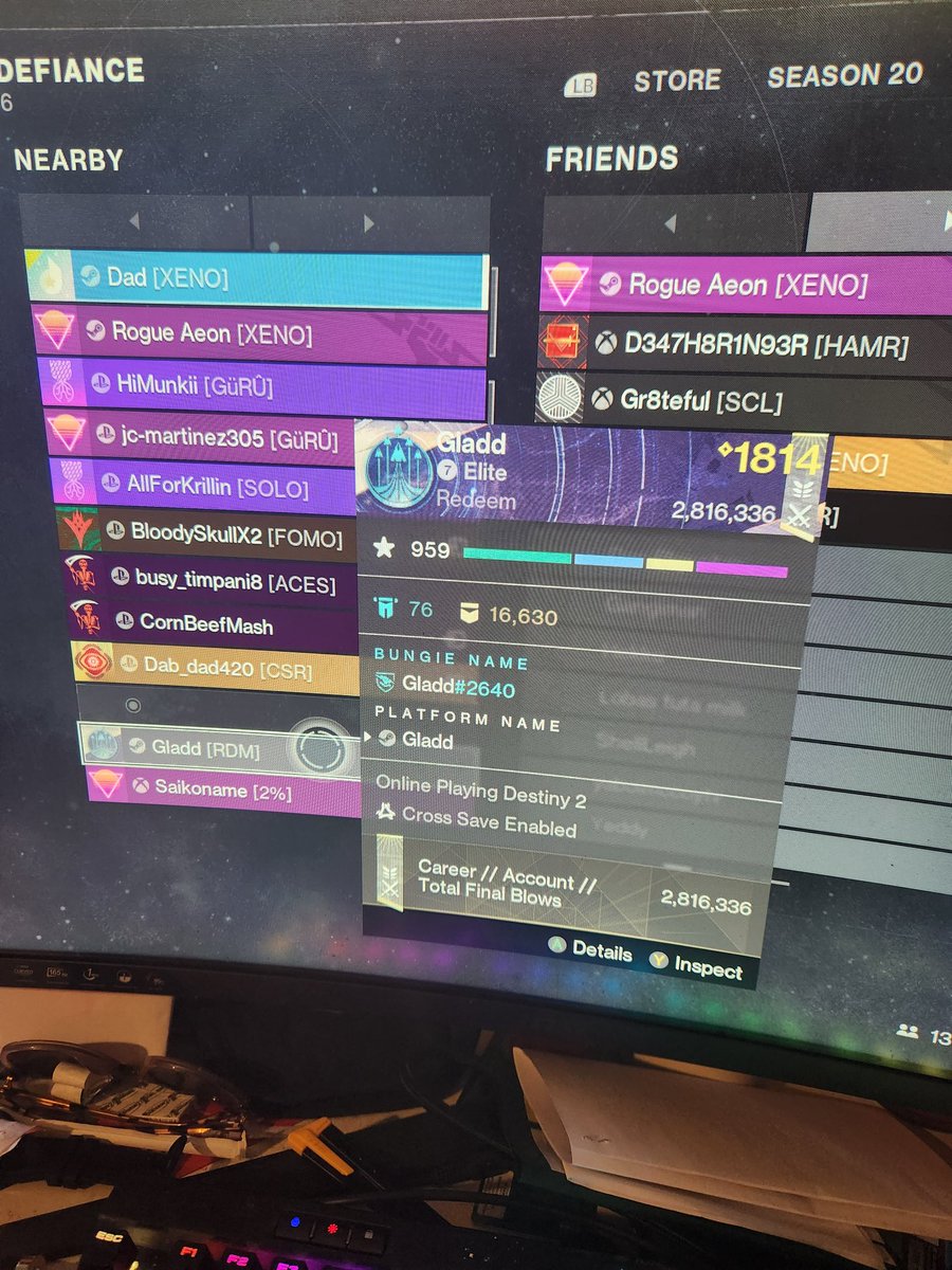 MisterAbyssal's tweet photo. @Gladd Seen you in the tower the other day was pretty cool to see you around https://t.co/9mIz7Qpzgj