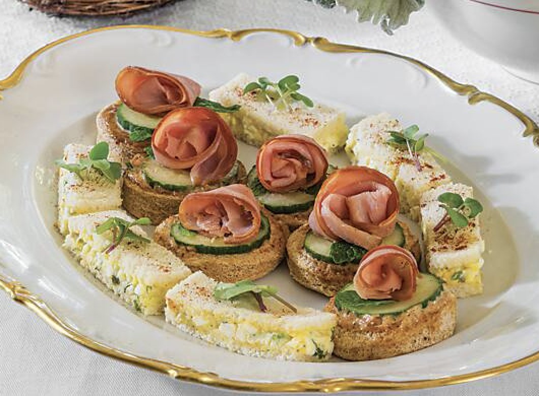 TeaTime Magazine on Twitter "Our delicious Minty Ham Canapés and Egg