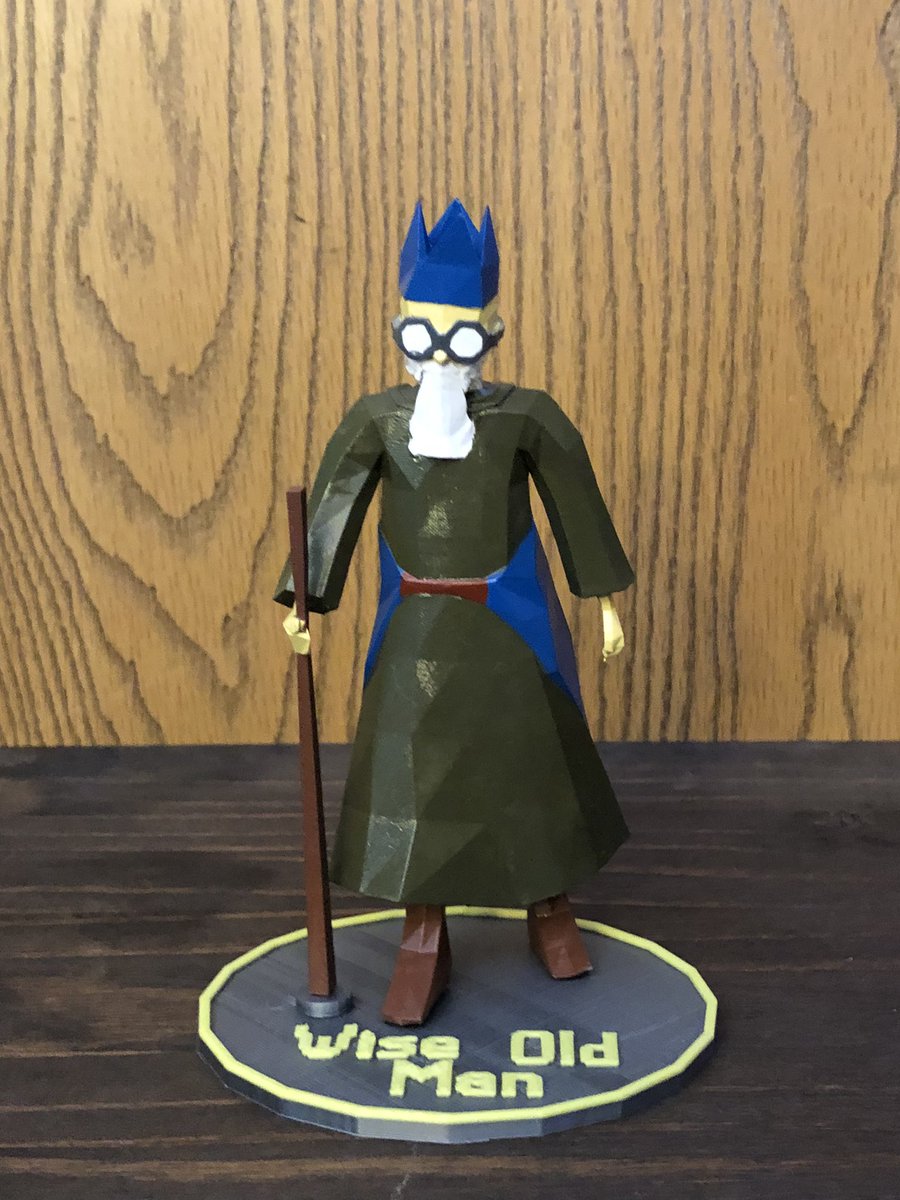 ID3APrinting's tweet photo. #OSRS Wise Old Man &amp; Nightmare figures. Designed by the very talented @Dylan_Revived and brought to life by me. 
#Runescape #oldschoolRS #oldschoolrunescape #customdesign https://t.co/3mf2AWvJKz