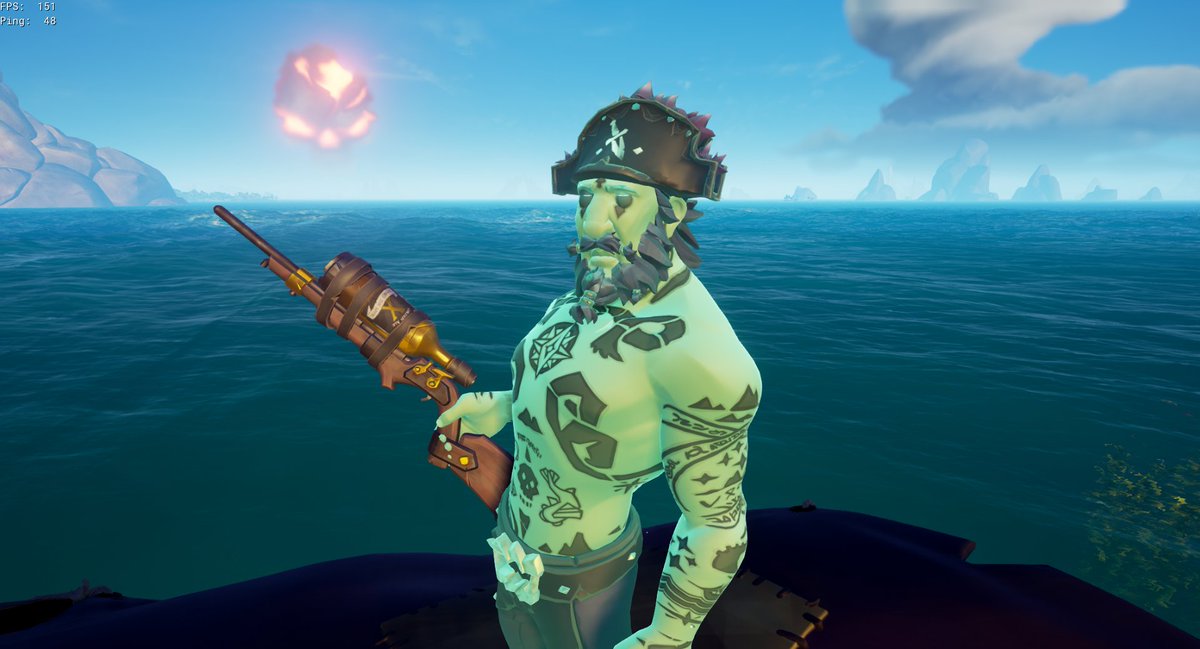 GLBoxy's tweet photo. This eye of reach do be sexy. Now bring me those cannons 🏴‍☠️ #SeaOfThieves https://t.co/0WWzsMvOcL