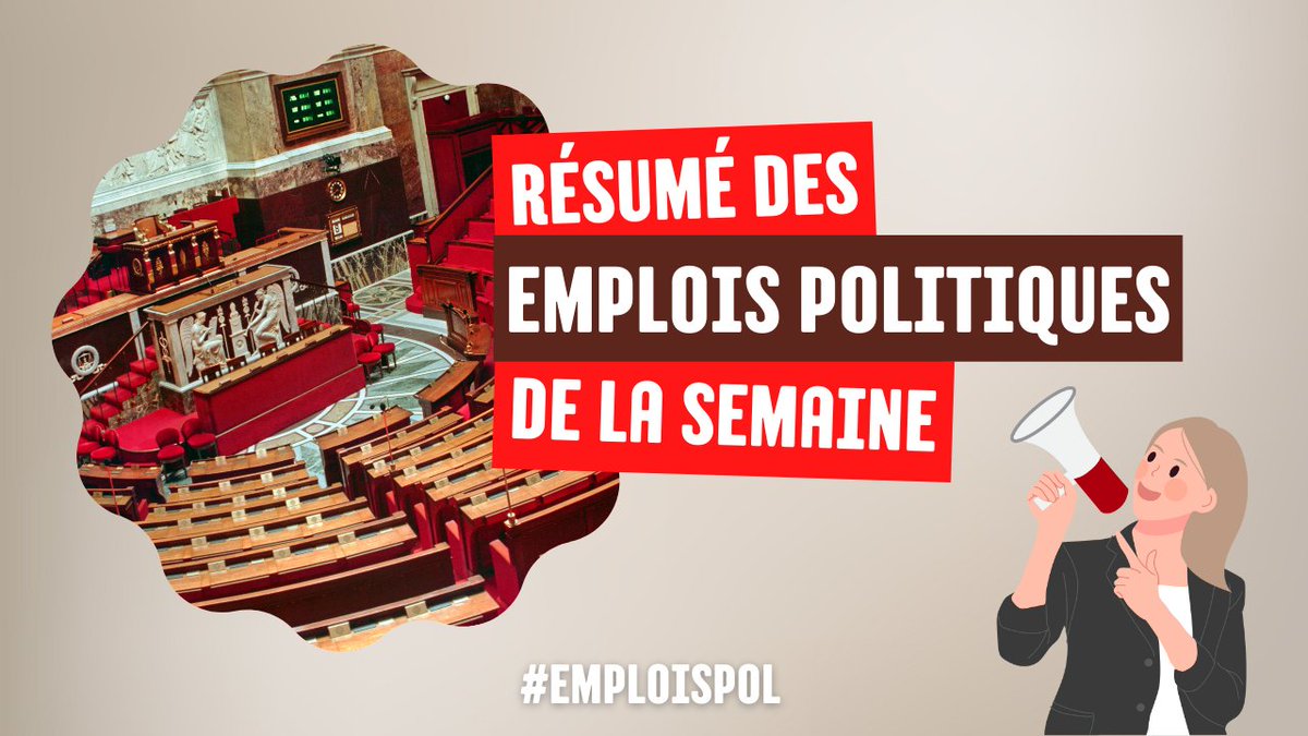 emploispol's tweet photo. Le #jobboard de la semaine est sorti !

Pour retrouver toutes les offres #Emploispol de la semaine, c'est par ici : https://t.co/xhoyNO8qVU https://t.co/DCvLP5OWd1