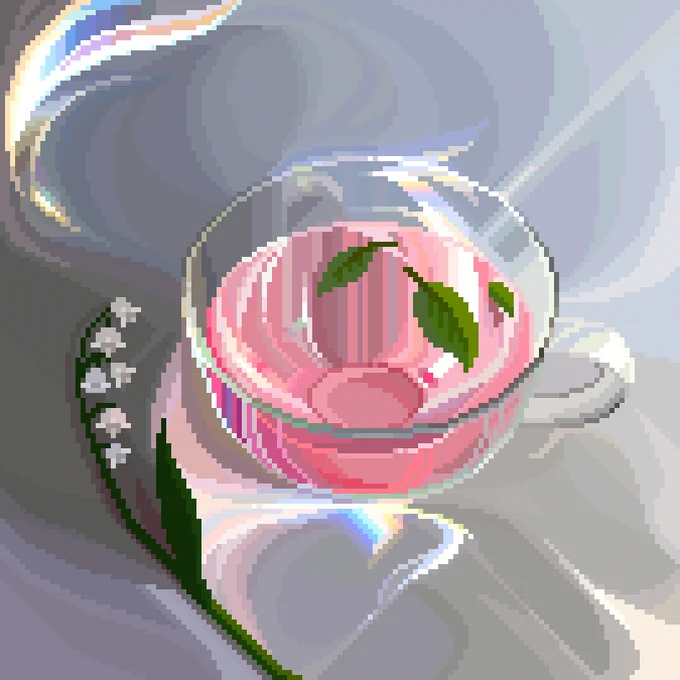 my pixel art study vs the reference  