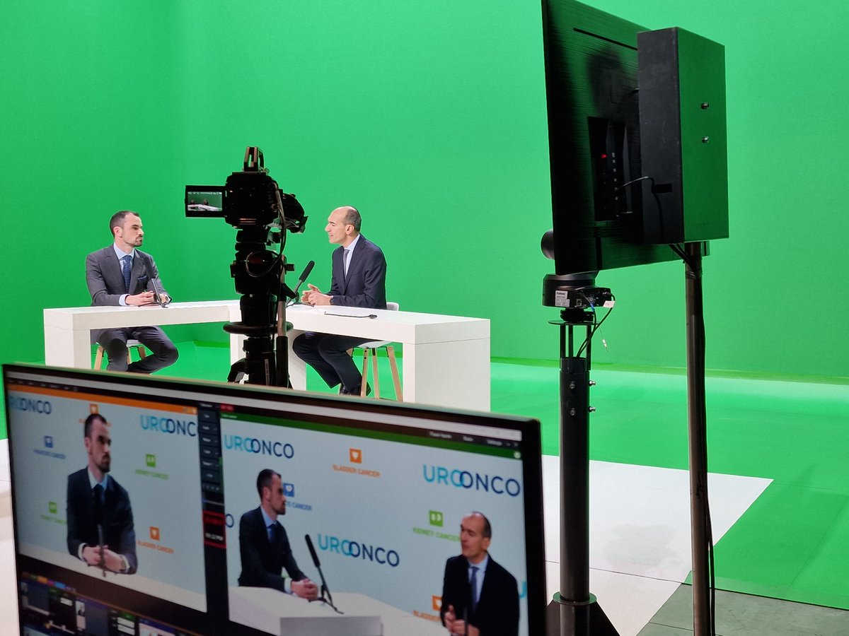 UROONCO was busy in the #EAU23 TV studio recording roundtable discussions and interview on topics like PARP inhibitor, best of EAU23 on #prostatecancer and robotic surgery for #kidneycancer . Keep an eye out for more updates! 📹