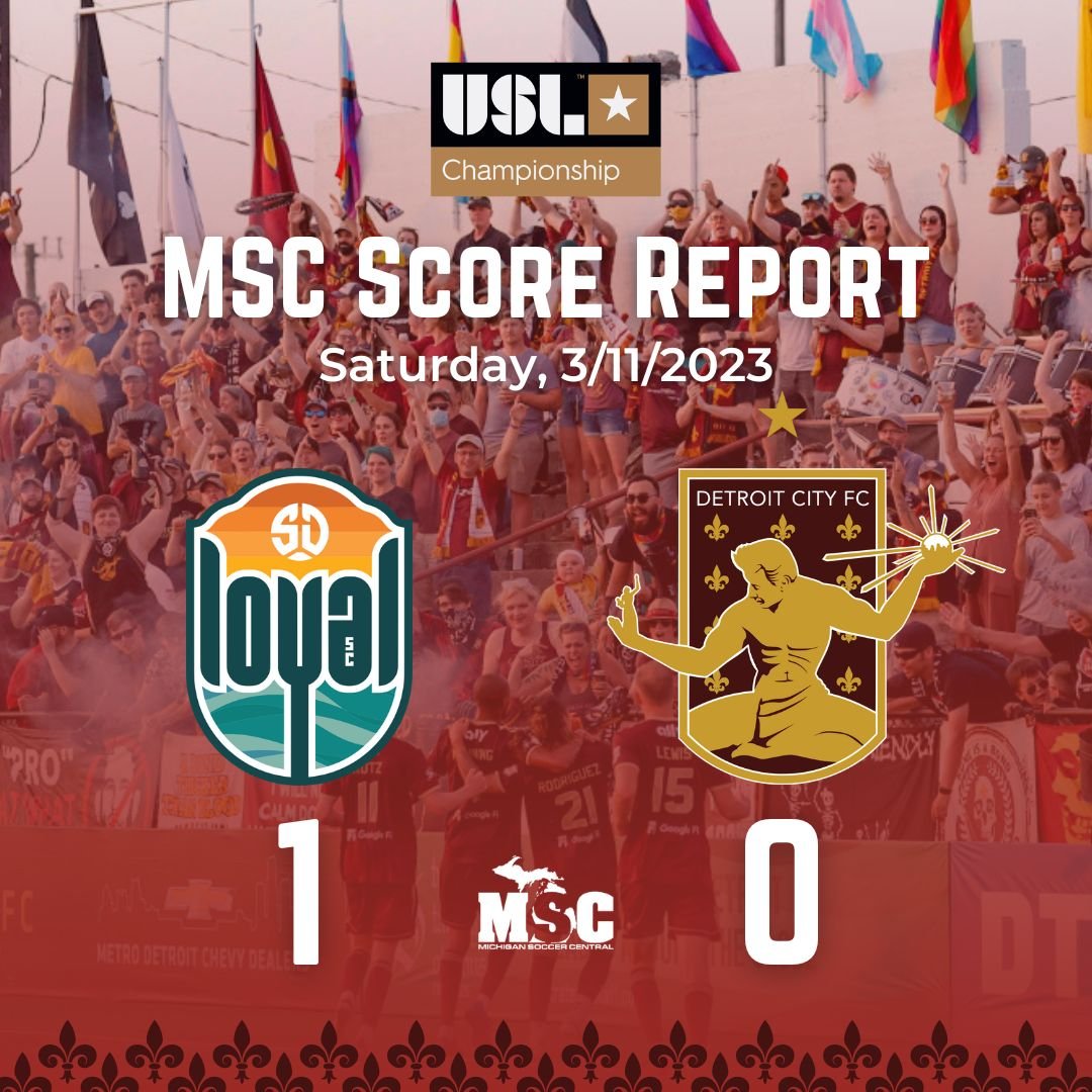 wearesoccer_mi's tweet photo. #MSCScoreReport
@USLChampionship
Saturday, 3/11/2023
@SanDiegoLoyal 1️⃣
@DetroitCityFC 0️⃣
While a 42' goal for San Diego proved to be the difference in the game, DCFC had an otherwise decent first performance of the season to build on for their next match. https://t.co/roU0l2Qcmc