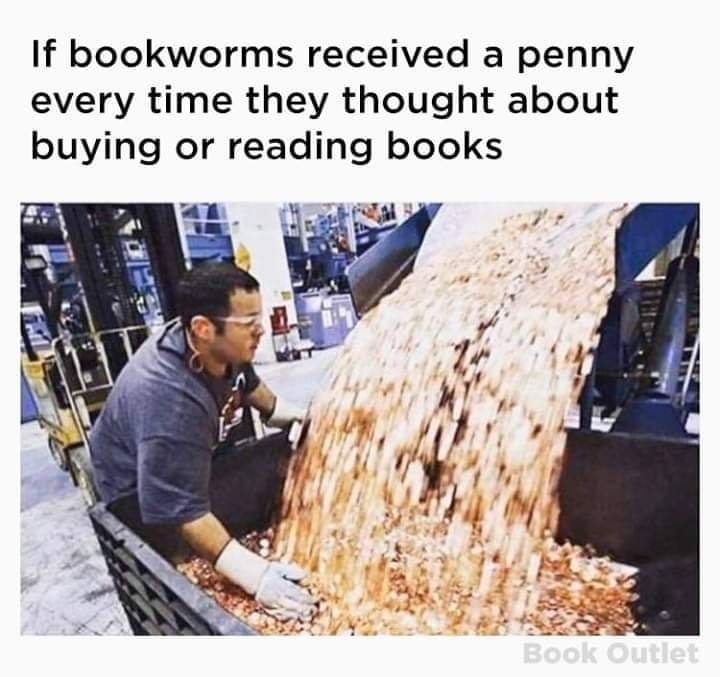 BookTrib's tweet photo. We would be #rich! 🤑 

#booksplease #bookmeme #funny #bookhumor https://t.co/aRynI6DPXZ