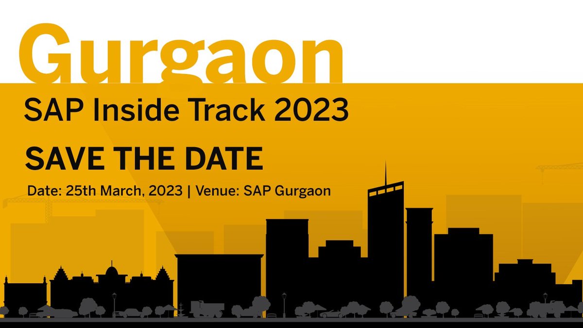 SAP Inside Track Gurugram/NCR tweet media