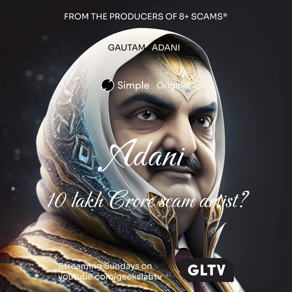 geekydhaval's tweet photo. Adani : 10 lakh crore scam artist? | Episode 3. I am delaying the episode for a few reasons. As it’s a responsibility to represent data accurately and not mislead viewers. And also improving production. #geekslab #adani #AdaniEnterprise https://t.co/8HTvTqOb3V