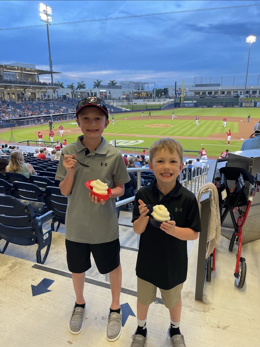KautzaChris's tweet photo. What an awesome day. Last spring we had almost the same exact experience. Same ballpark too! Saw the @Nationals play @astros. Collin was the “Play Ball” kid and got Juan Soto’s autograph. Going back next week! Hoping we can see Nolan’s buddy! https://t.co/DD5jLzdfTt