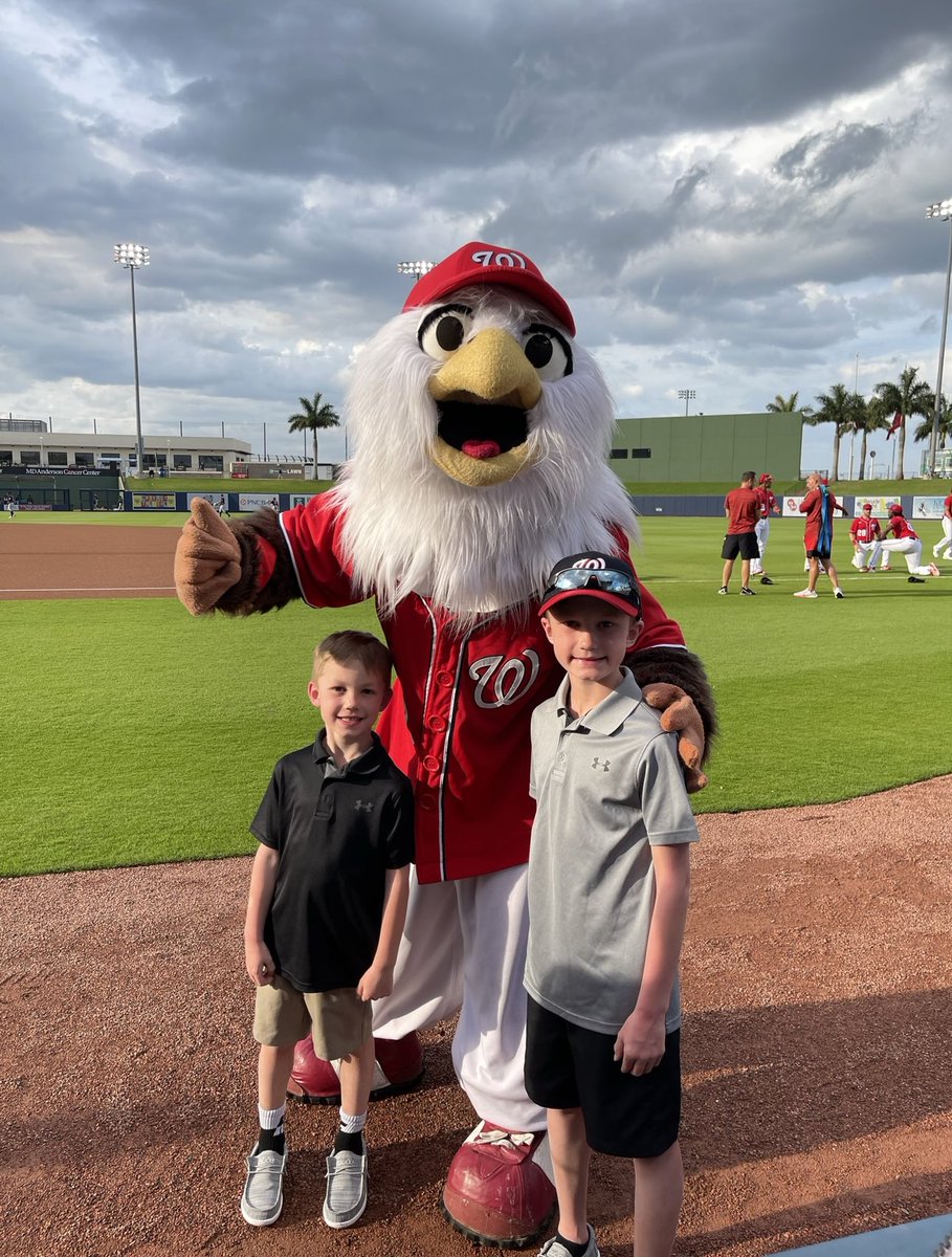 KautzaChris's tweet photo. What an awesome day. Last spring we had almost the same exact experience. Same ballpark too! Saw the @Nationals play @astros. Collin was the “Play Ball” kid and got Juan Soto’s autograph. Going back next week! Hoping we can see Nolan’s buddy! https://t.co/DD5jLzdfTt