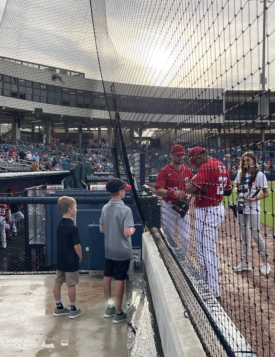 KautzaChris's tweet photo. What an awesome day. Last spring we had almost the same exact experience. Same ballpark too! Saw the @Nationals play @astros. Collin was the “Play Ball” kid and got Juan Soto’s autograph. Going back next week! Hoping we can see Nolan’s buddy! https://t.co/DD5jLzdfTt