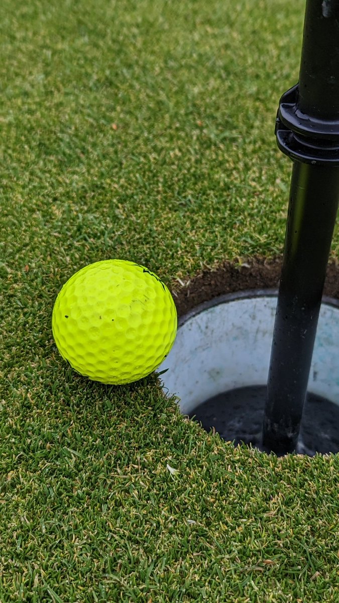 ErichHarvey_'s tweet photo. No, no, that should count as a hole in one. Not fair! Hole #16 

#RichmondBC https://t.co/AqaEqJx3LQ