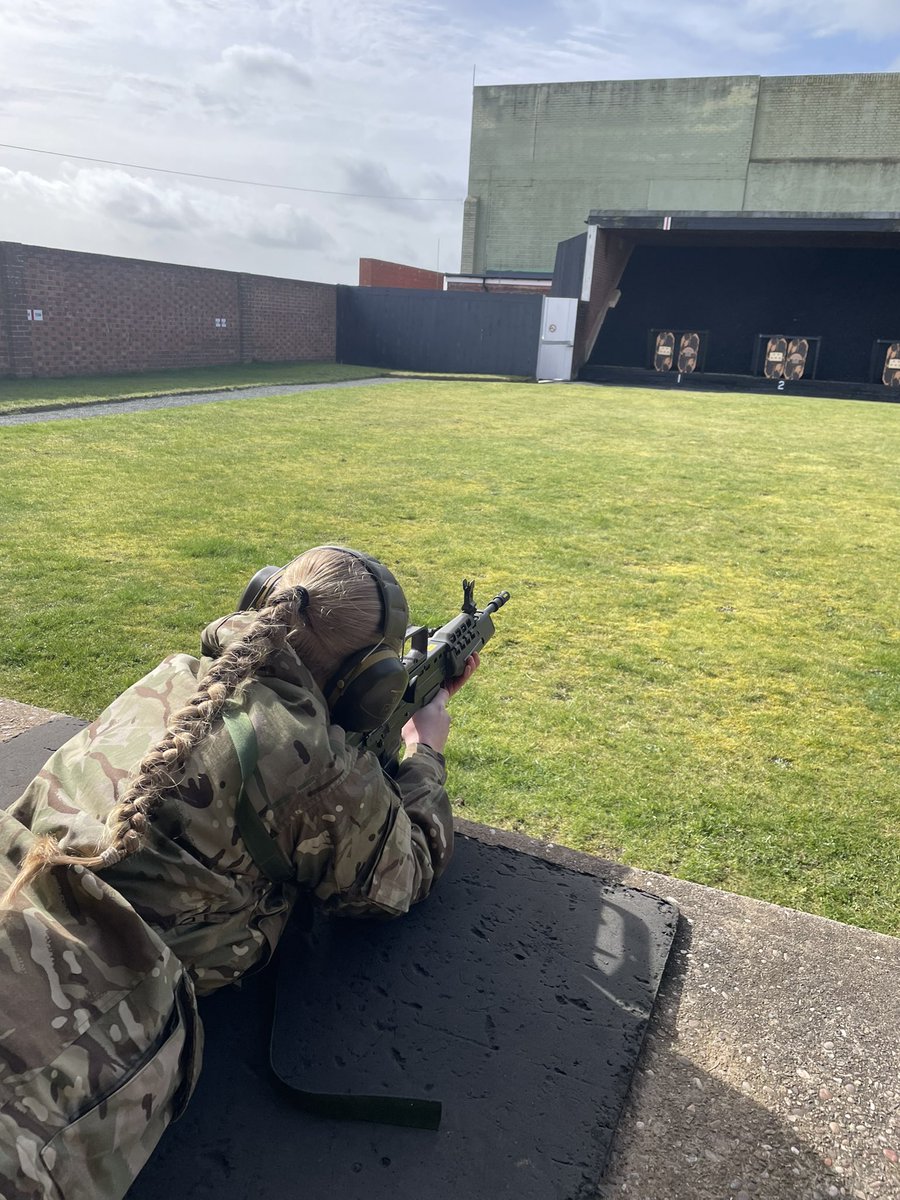 Congratulations Cpl Golinski on achieving silver marksman! 
Today was the first time she has ever shot the rifle since been trained.

Very proud she was able to hit such a high standard.