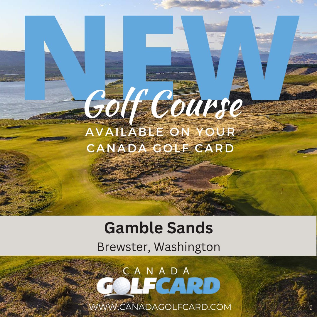 CanadaGolfCard's tweet photo. New Course!
Gamble Sands – Brewster, Washington
Canada’s #1 Golf Discount Program!
CELEBRATING 10 YEARS OF GOLF SAVINGS!
Play More, Save More!!
https://t.co/aFFJyfvLHa
#golf #saveongolf @canadagolfcard https://t.co/TDe2zzA2m2