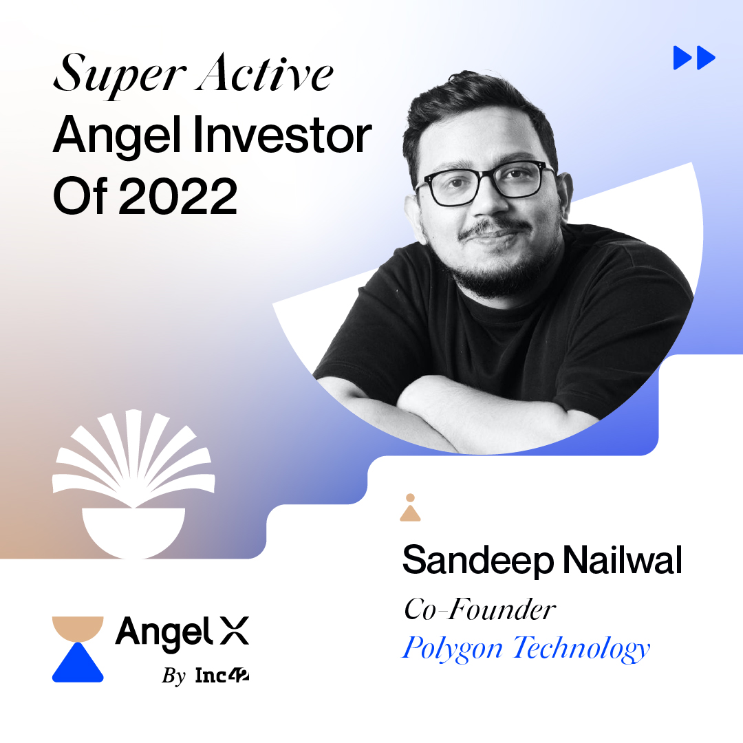 Inc42's tweet photo. .@0xPolygon founder @sandeepnailwal backed 12 startups in 2022, including #Flint, #Pillow, #FanTiger, #BukTechnologies and #Juno. Along with @cerenetwork founder @0xkenzi, Sandeep also launched a $50 Mn VC fund #SymbolicCapital to back Web3 startups. https://t.co/w0DUXh8Eyi
