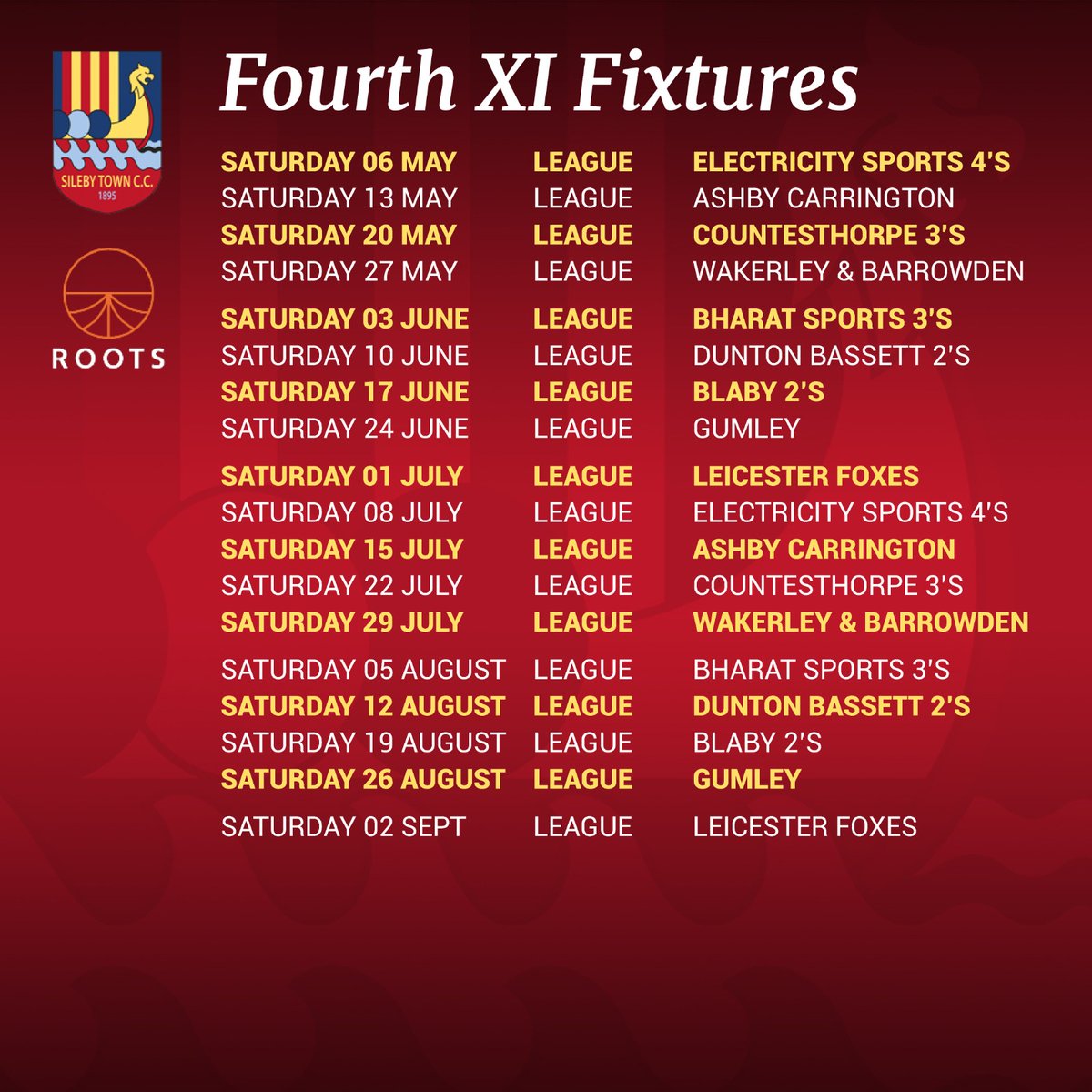 silebytown's tweet photo. Ahead of another week full of more announcements here’s some dates for your diary.
Fixtures for our Men’s 1st, 2nd, 3rd and 4th team for the 2023 season.

We look forward to welcoming new and familiar faces down at Mill Lane. https://t.co/bJ9ezfBeja