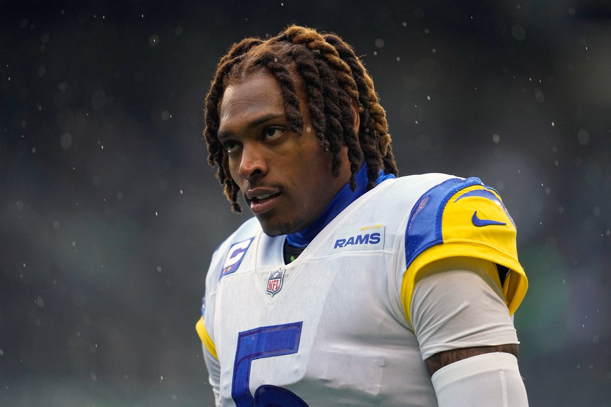 BleacherReport's tweet photo. Rams are "in talks" to trade Jalen Ramsey to the Dolphins, per @RapSheet https://t.co/fc4GAYiayX