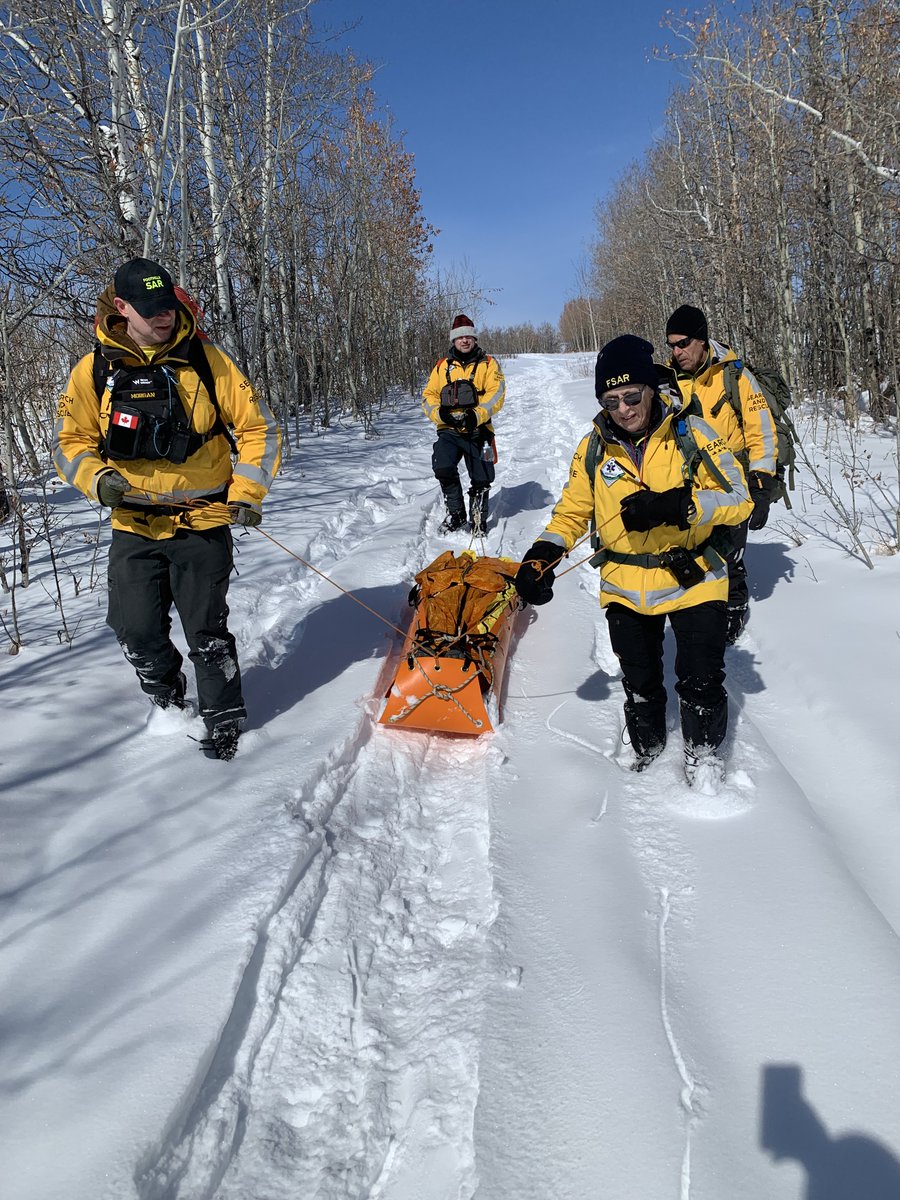 SKED Stretcher Training in the Foothills yesterday - SKEDs are an essential tool used by our team for subject extractions in challenging terrain. Practice, practice, practice.... #searchandrescue #foothillssearchandrescue #BringThemHome #missing #SoOthersMayLive