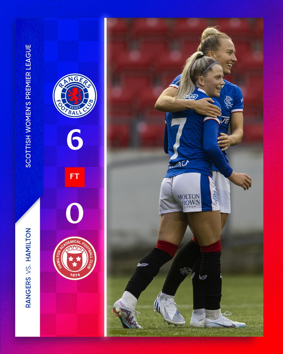 😍 A Dominant Display.

Rangers 6-0 Hamilton