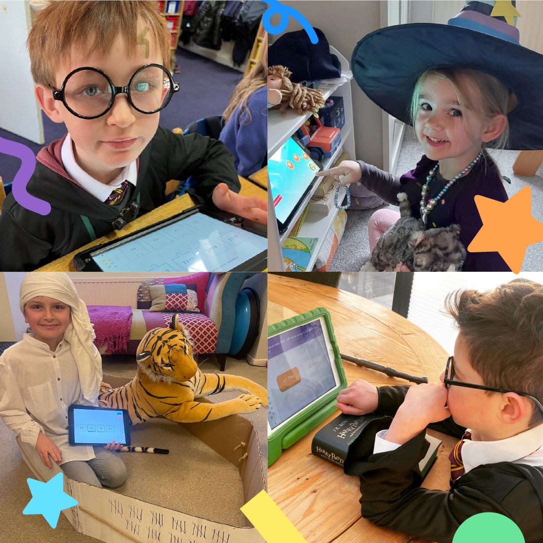 DoodleLearning_'s tweet photo. Check out the winners of recent our #WorldBookDay competition β now those are some seriously spectacular costumes! π€© If your child or pupils joined the fun, we hope they enjoyed themselves! π https://t.co/my9WritjGG