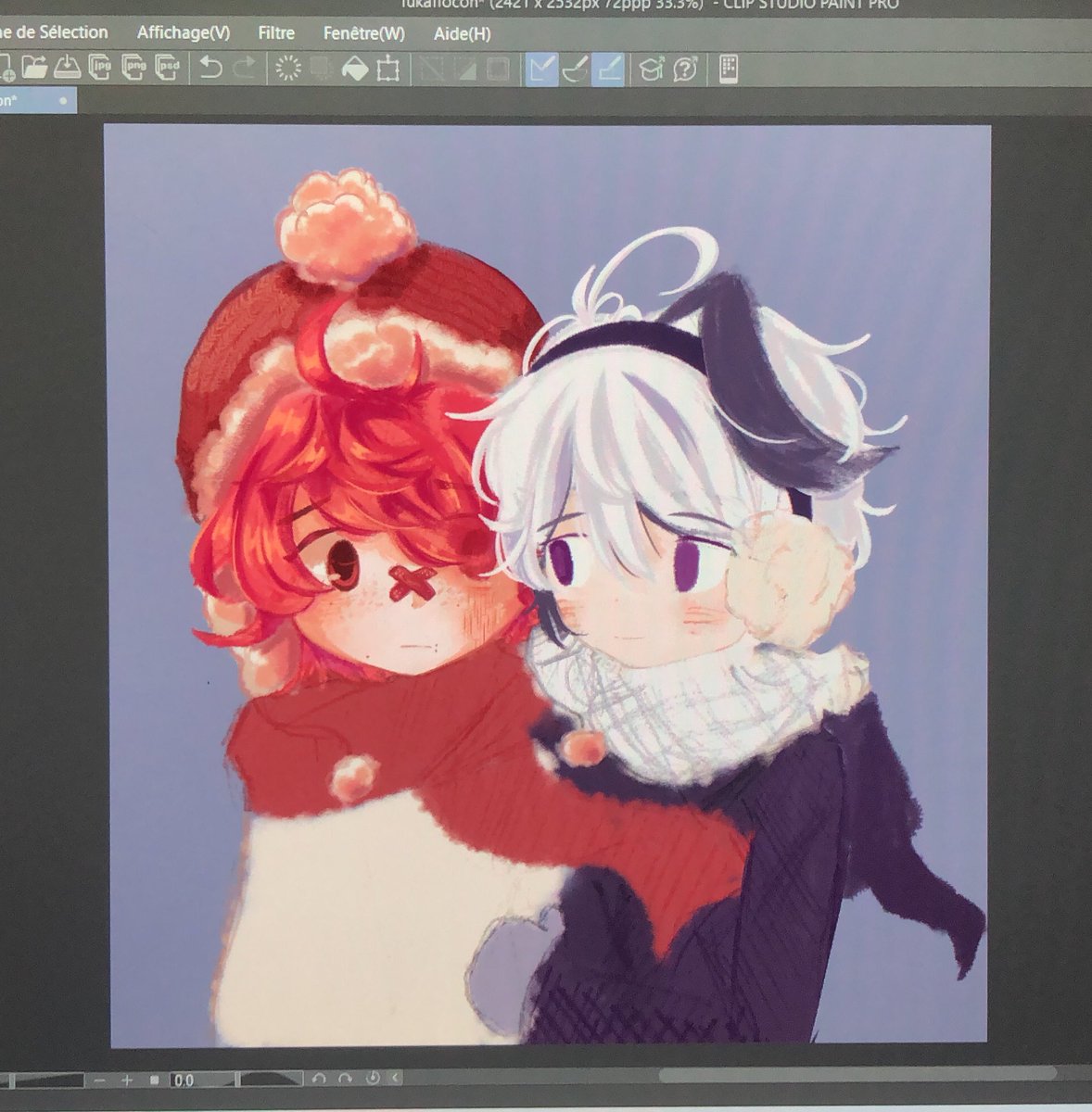i love drawing on one single layer (wip) #fukaflower
