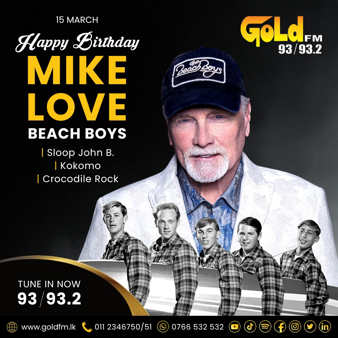 HAPPY BIRTHDAY TO MIKE LOVE TUNE IN NOW 93 / 93.2 Island wide      