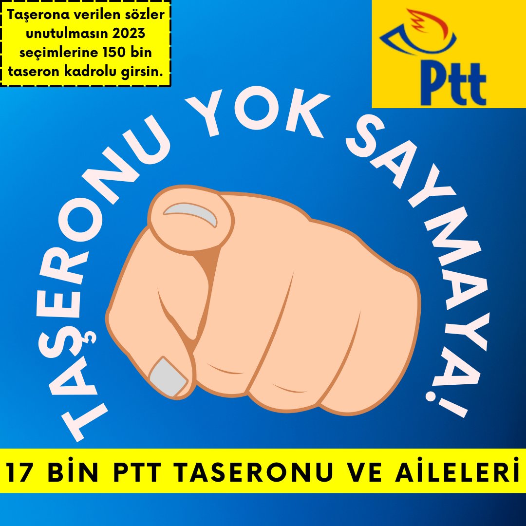 PTT TAŞERON tweet media