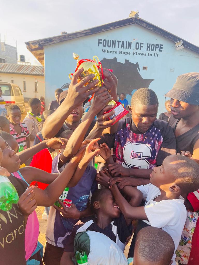 TheGenerationZM's tweet photo. We celebrated Youth day with orphans at Fountain of Hope. We had games and it was indeed a joyful day.
#MakeEmLaugh #helpthehomeless
#TheGeneration https://t.co/aU1wH4hYwL