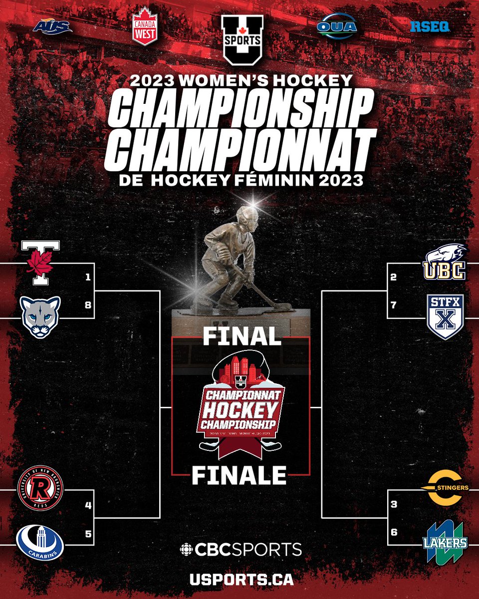 🚨🏒Draw and bracket announced for 2023 U SPORTS Women’s Hockey Championship, Varsity Blues top seed

🚨🏒 Les Varsity Blues sont favorites pour le Championnat national

EN: bit.ly/3LewYuT
FR: bit.ly/3LhDCAD

#ChaseTheGlory | #ViserHaut