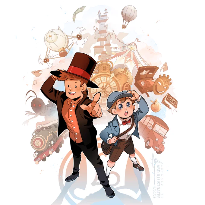  Finished art from yesterday's video! I don't often do big, background-heavy pieces like this but I just had to hark back to the previous games when I heard that there's gonna be a new one comin' out!   + Print link in bio! 