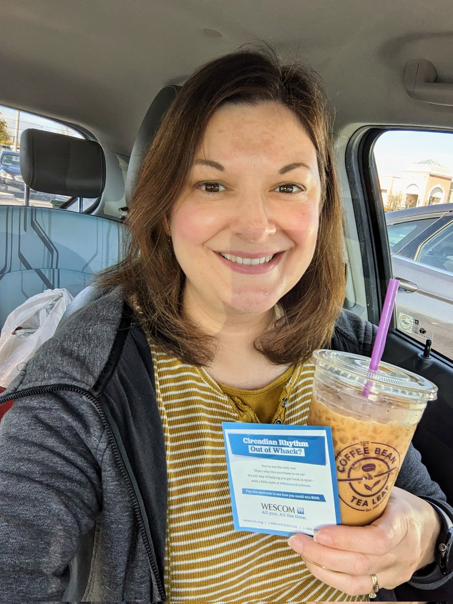 LittlePK's tweet photo. Thanks @_wescom and Coffee Bean for the Daylight Savings pick-me-up! ☕ #wescomkindness https://t.co/Sn2umIRpUv