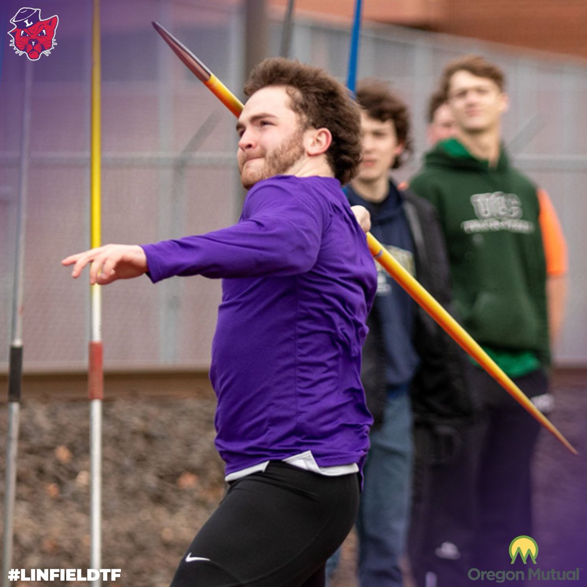 RECAP🏃| Jacob Slifka wins the discus by more than 15 feet and Kenzie Feinglas turns in top times in the 100 and 200 at the Lane CC Open.

Zach Young's 196 ft in the javelin moves him into No. 6 on the program's all-time list.

📰: bit.ly/3LcB4DM

#RollCats | #LinfieldTF