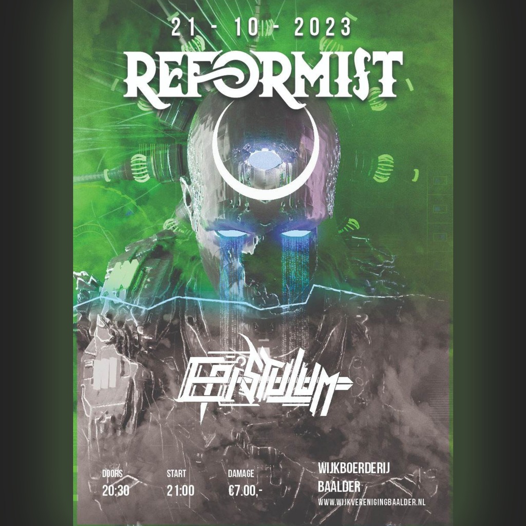 REFORMISTMETAL's tweet photo. Show announcement! We will play at Wijkboerderij Baalder together with @epistulum on October 21st 🔥 More information about the show, such as tickets, can be found on the event page on Facebook.

Artwork by @digigoreproject 

#REFORMIST #announcement … https://t.co/ICxGmNtEGG https://t.co/ZVRL0W4kVi