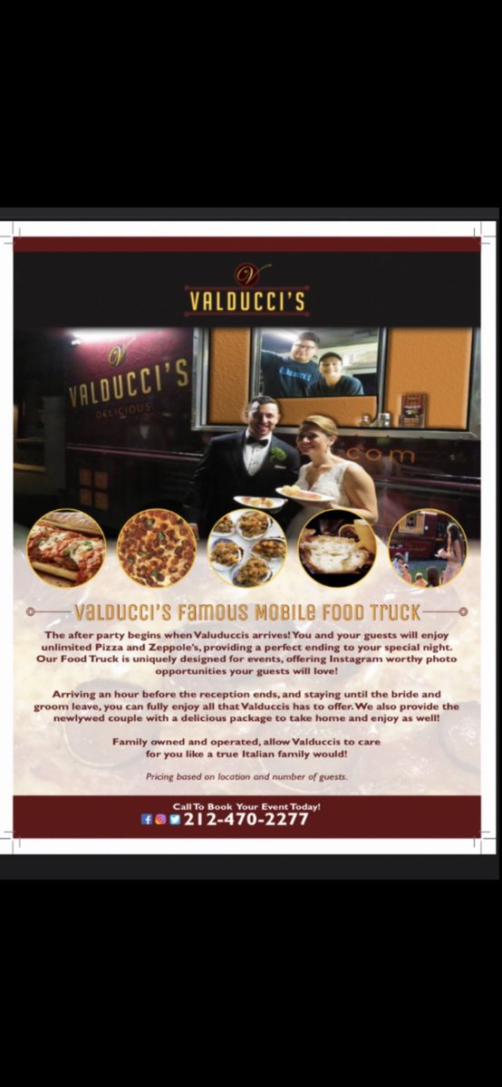Valduccis's tweet photo. Best Afterparty Family run 
#valduccis #Catering #wedding #events #Oscars2023 #pizza #zeppole https://t.co/5yCial0bJp