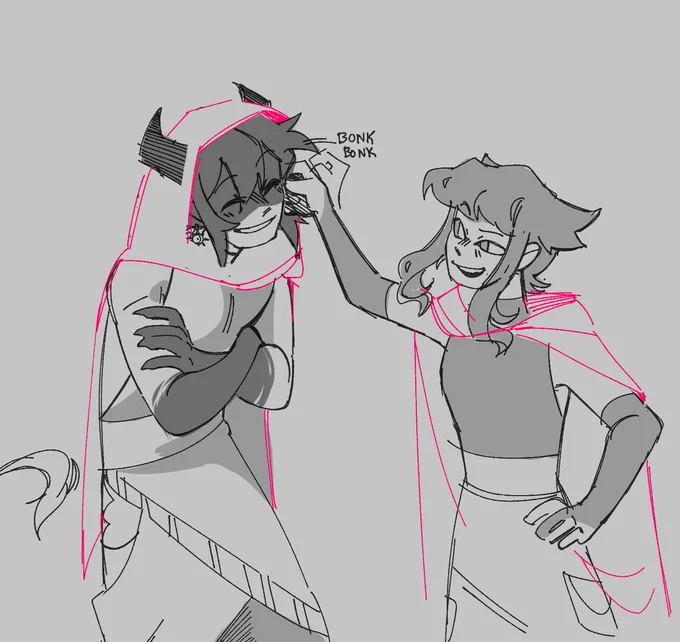 DnD last night, drew a bunch of stuff after the session! check alt text for a speck of context 