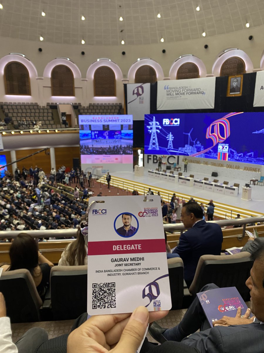 MedhiGaurav's tweet photo. Proud to represent India at the Bangladesh Business Summit 2023, promoting neighborly ties and collaboration in business and trade. Let's work together to promote mutual growth and development. #IndiaBangladesh #NeighbourFirst #Entrepreneurship https://t.co/q5Y2PtpL5h