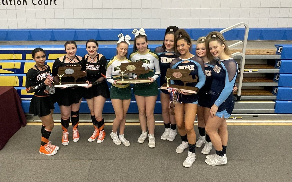 MSAA_33's tweet photo. Congratulations to our newly 👑 Division 3 Winter 2023 State Champions🏅North Reading 🥈Gardner🥉 East Bridgewater  #statechamps #champions #msaa33 https://t.co/jVszZ3h0sv