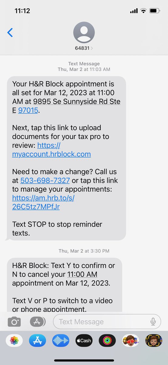 MattGuilfoyle's tweet photo. Had an appointment with @HRBlock in Portland OR on Sunnyside. Got a text confirmation and no one showed up. Last year we had issues too. Why did we try again? #newtaxaccountant https://t.co/u88yhYgu7N