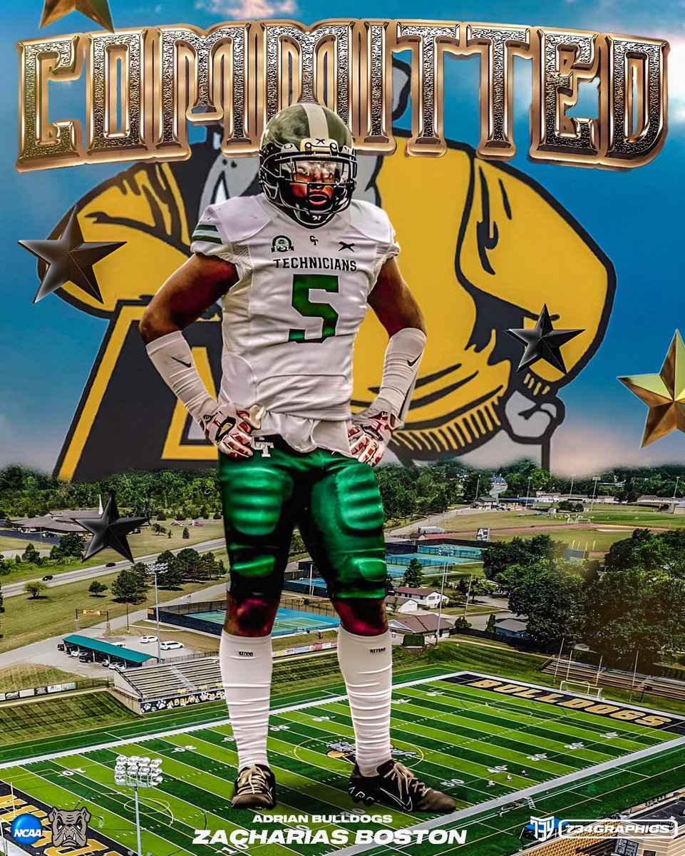 I am blessed to say that I will be committing to Adrian College 💛🖤 <a href="/AdrianCollegeFB/">Adrian College Football</a>
