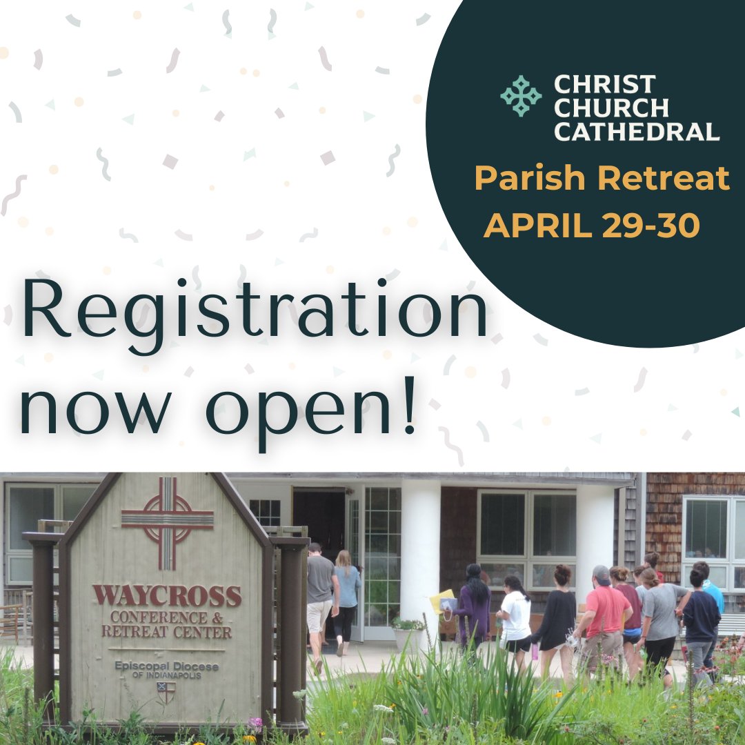 Today is the last day to save 20% on your registration for our Parish Retreat at Waycross Camp and Conference Center April 29-30 until next Sunday, March 12!

Register here: ow.ly/xB8Y50NgeyY