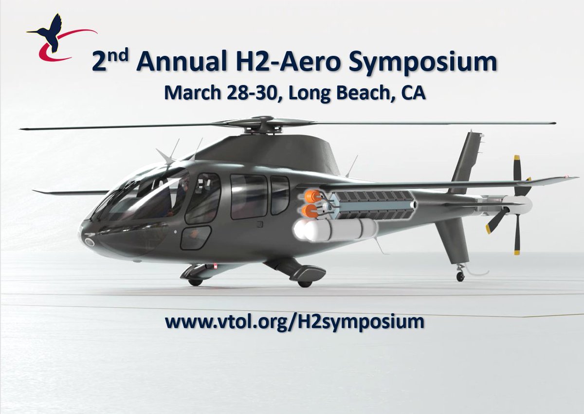 idealmagn3t's tweet photo. ElectricVTOL: The VFS #H2symposium starts in 2 weeks! Register at https://t.co/C30Zl5cml0. This is the only in-person #H2 #aviation conference in North America & features executives & researchers from the #VTOL, #airplane & #EV automotive industries.
#Av… https://t.co/FhPQXeDdjA