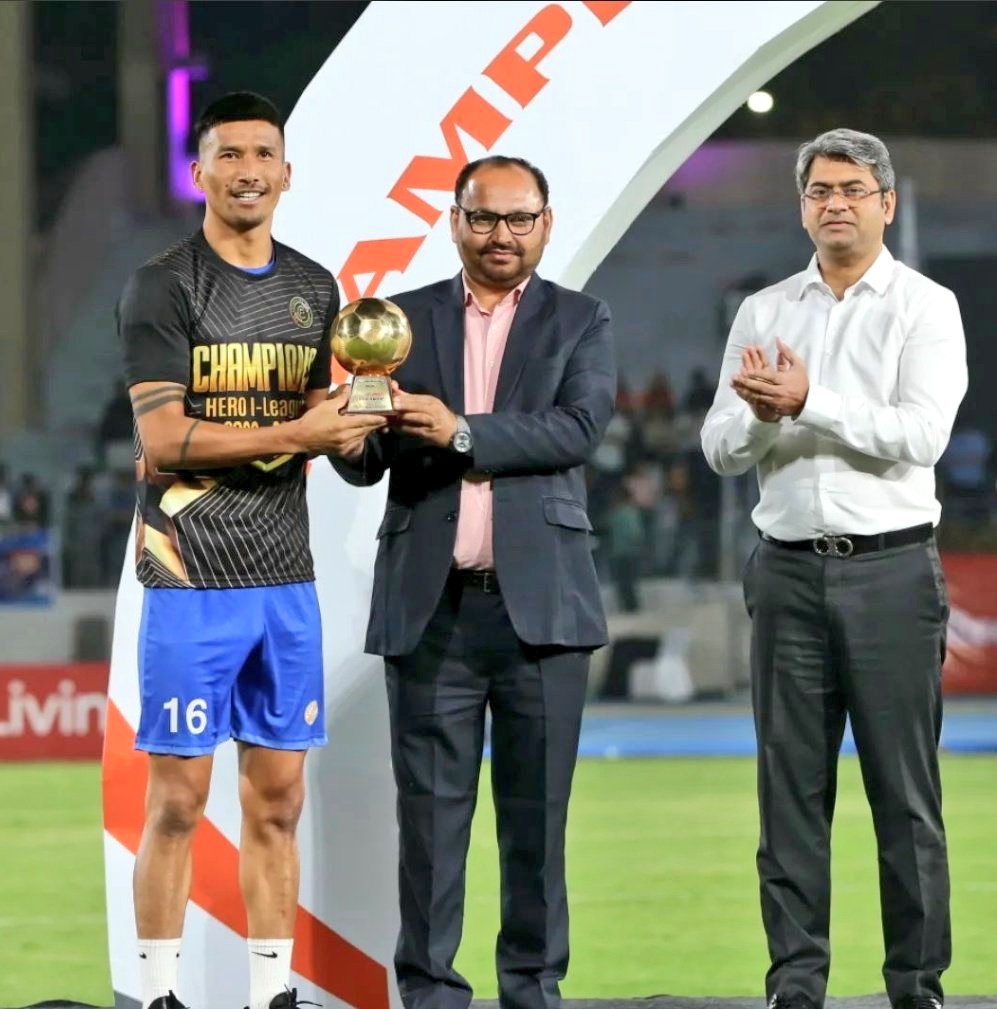 Hero I-League !

🎉 Congratulations #KC16 🏅

• Best goalkeeper - Kiran Limbu 🧤

Pride of #Nepal 🇳🇵
#IndianFootball | #HeroIleague