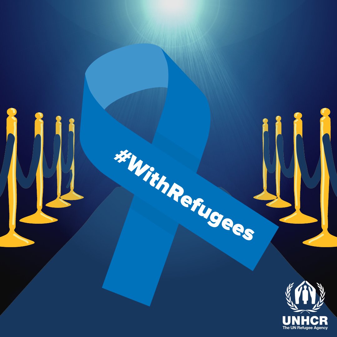 Best thing about the #Oscars tonight? The stars rocking our blue ribbons on the red carpet 💙 RT if you stand #WithRefugees too, no matter who they are, or where they come from.