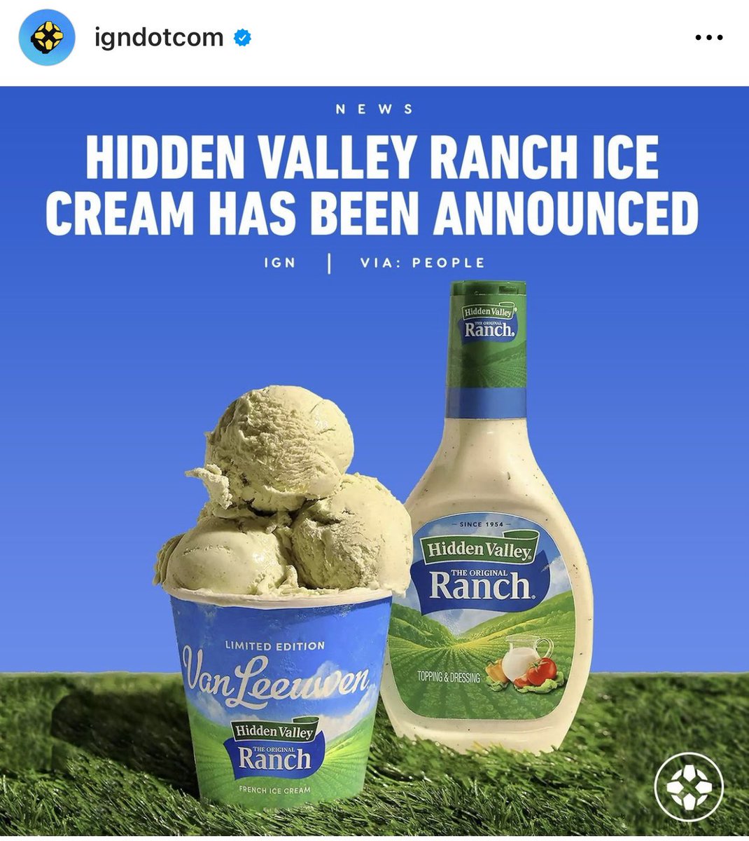 Blade_theDJ's tweet image. It probably won’t taste terrible (because what ice cream tastes bad?), but what in the name of all that’s holy… 
#HiddenValleyRanch