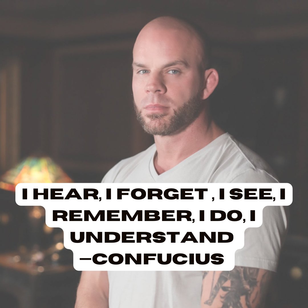 "Just hearing or seeing something may not be enough to truly understand it. As Confucius said, 'I hear, I forget. I see, I remember. I do, I understand.' So let's not be afraid to get our hands dirty and learn by doing! Share a recent experience where you learned the most