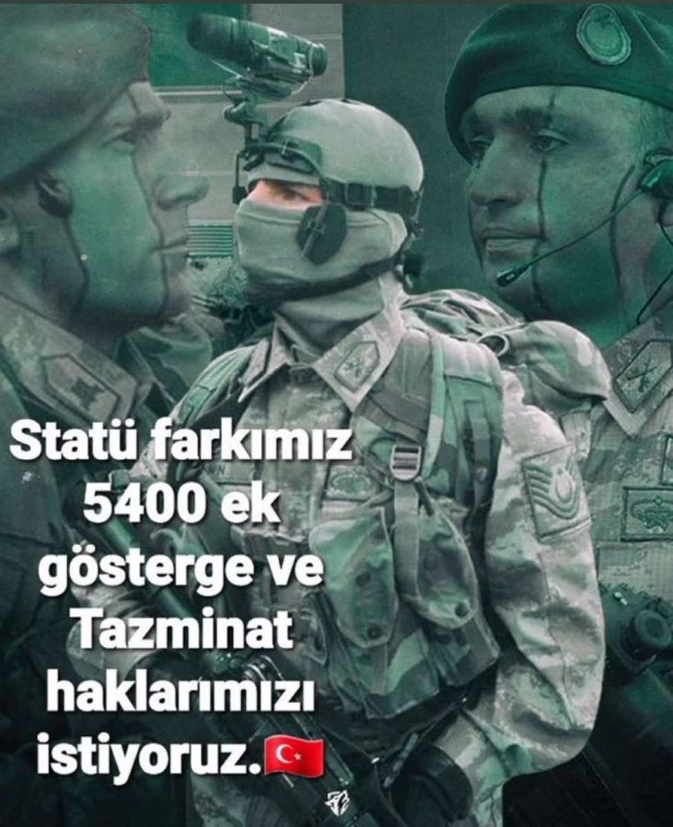AdemCey63731526's tweet photo. #OylarTazminata

Astsubaylarin tazminat hakkını torba yasada çıkmasını bekliyoruz https://t.co/Gw3auJ41NG