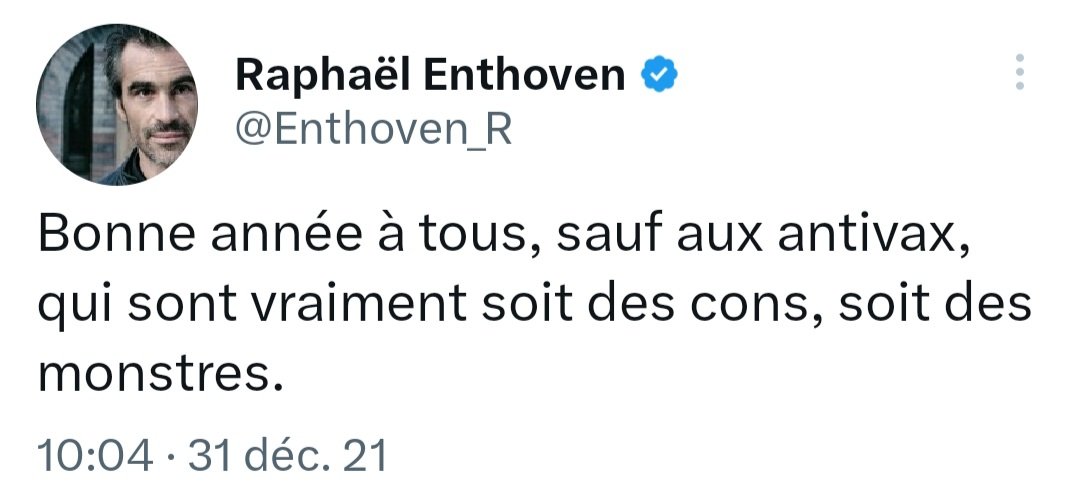 RELX88866's tweet photo. Tout compte fait, la période aura montré 2 choses :

1. Les "antivax" n'étaient ni des cons ni des monstres

2. Ceux qui disaient cela étaient quant à eux soit l'un soit l'autre. https://t.co/pJ7NH97qbO